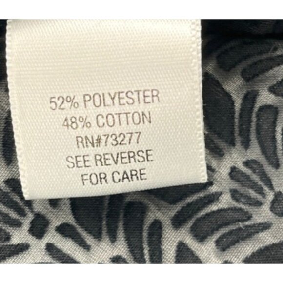 Sonoma Life + Style Womens 2X Button-Down Shirt‎ Black - Picture 4 of 5